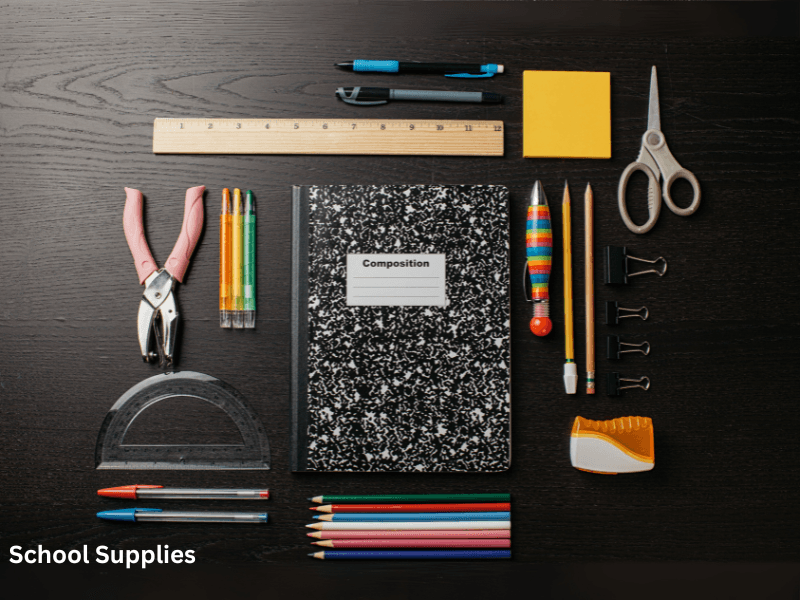 School supplies ready for the new year